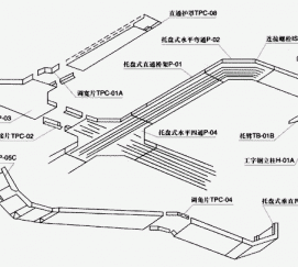 托盤式橋架空間布置示意圖